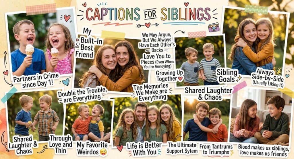 Captions For Siblings