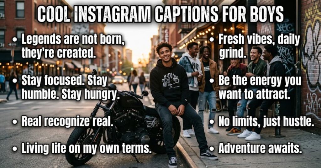 Cool Instagram Captions for Boys