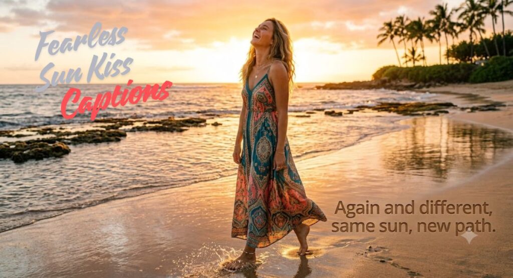 Fearless Sun Kiss Captions