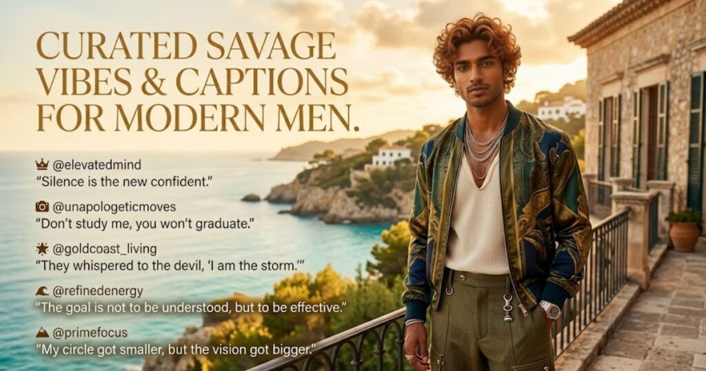 Savage Instagram Captions for Boys
