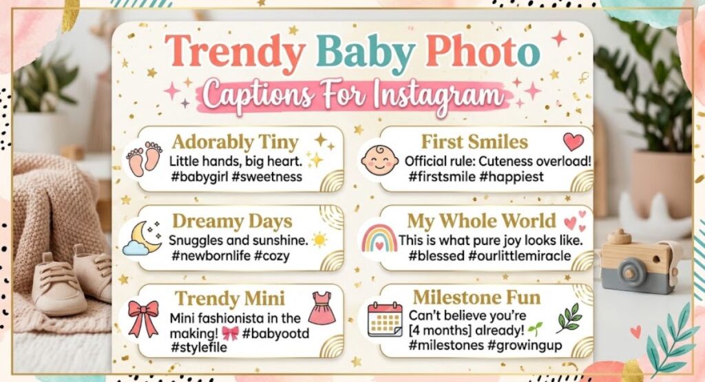 Trendy Baby Photo Captions For Instagram