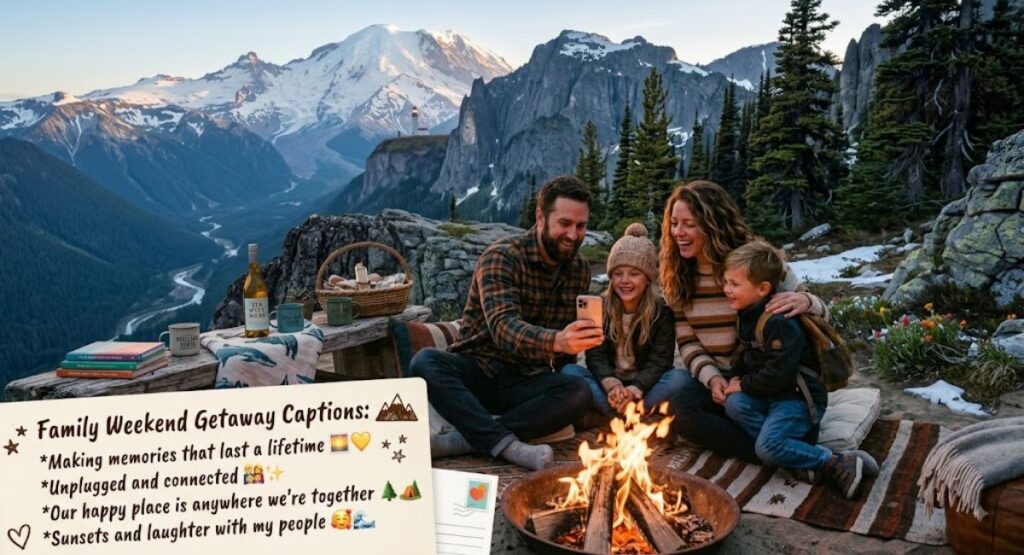 Weekend Getaway Captions With Family
