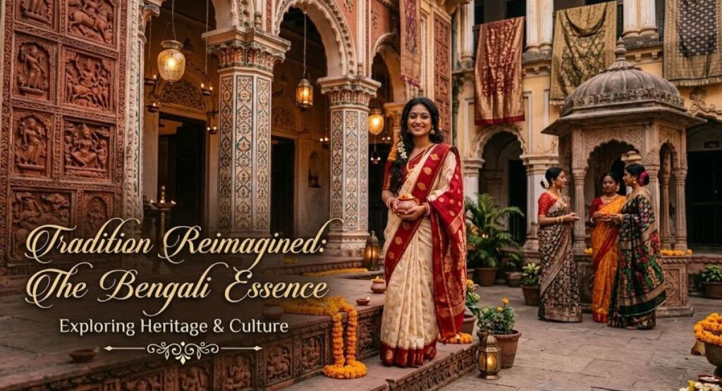 Bengali Girl Saree Captions