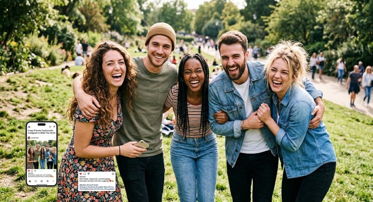 Crazy Friends Captions for Instagram to Make You Smile