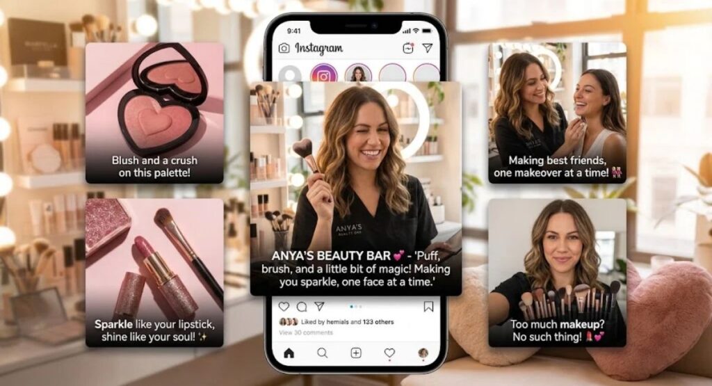Cute Makeup Artist Captions