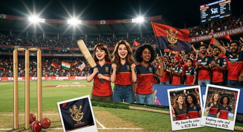 Cute RCB Captions for Girls