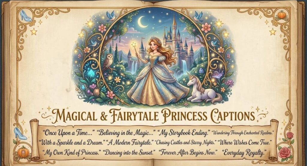 Magical & Fairytale Princess Captions