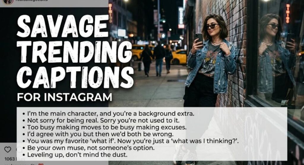 Savage Trending Captions for Instagram